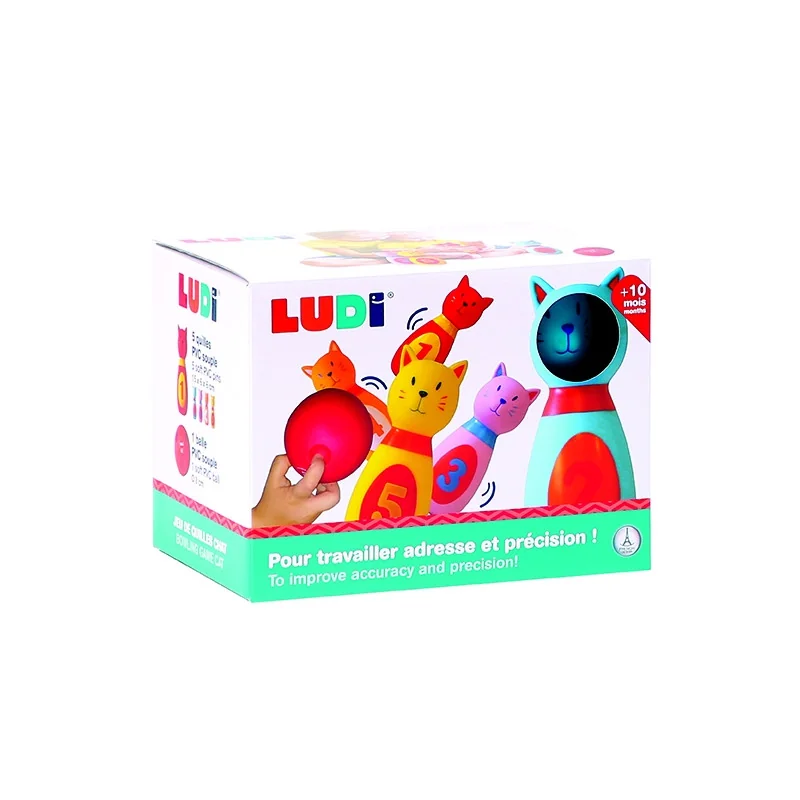 Jeu de quilles chat dès 10 mois Ludi