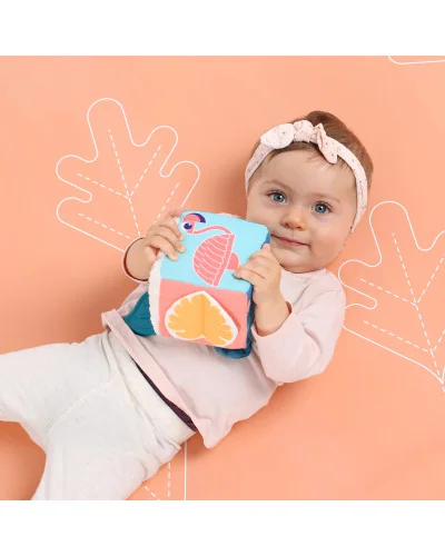 Cube D'éveil En Tissu Feuille Ludi | la maison du bebe