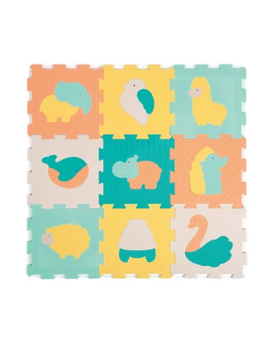 Tapis de jeu dalles animaux Touch 9 pièces Ludi