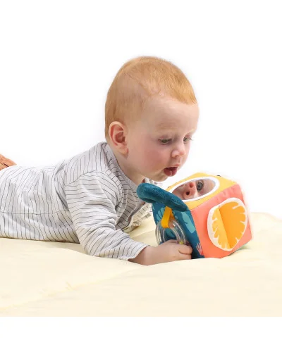 Cube D'éveil En Tissu Feuille Ludi | la maison du bebe