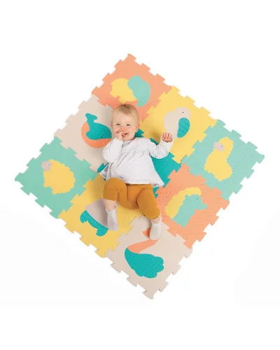 Tapis de jeu dalles animaux Touch 9 pièces Ludi