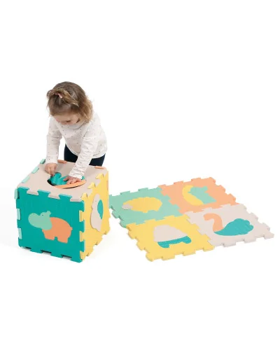 Touch animal tiles play mat 9 pieces Ludi