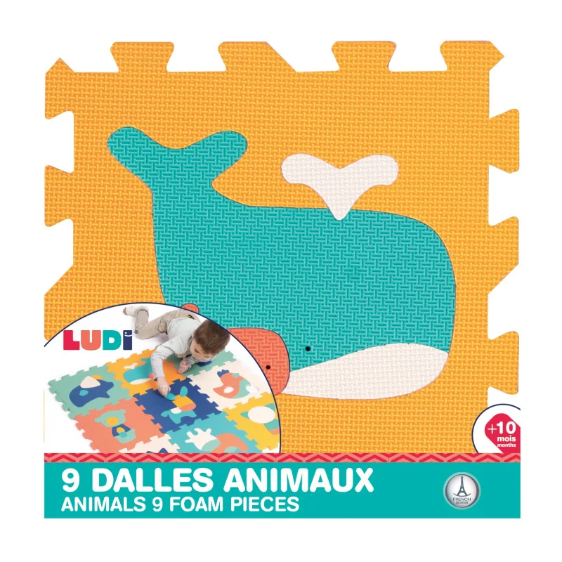 Tapis de jeu dalles animaux dès la naissance Ludi Tapis de jeu dalles animaux dès la naissance Ludi