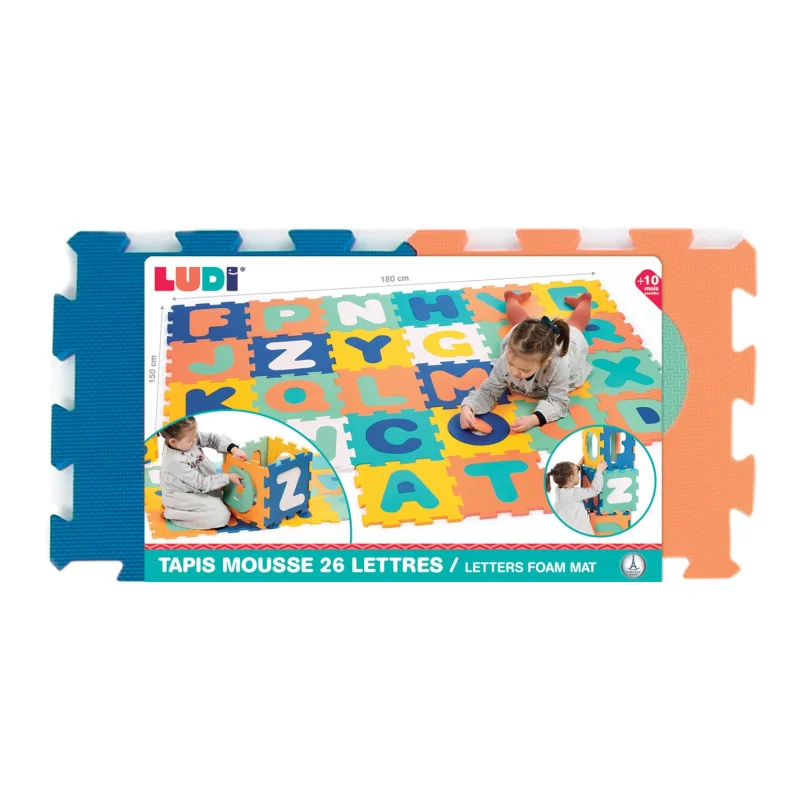 Tapis de jeu dalles lettres dès 10 mois Ludi