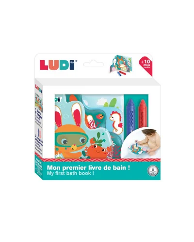 Colouring bath book from 18 months Ludi