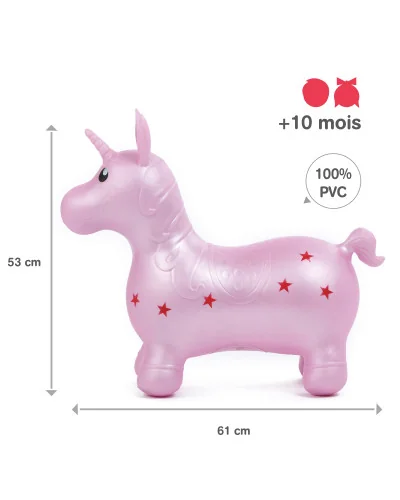 Jouet gonflable Ma Licorne dès 10 mois Ludi