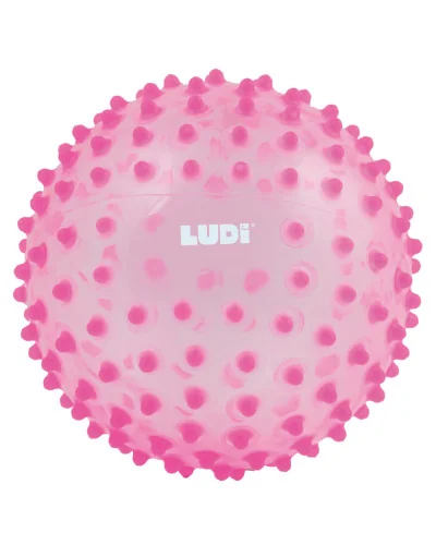 Balle sensorielle rose dès 6 mois Ludi