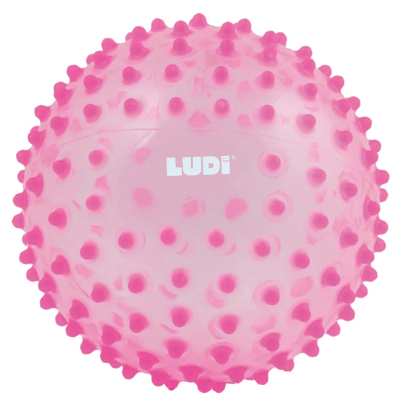 كرة حسية وردية من عمر 6 أشهر Ludi