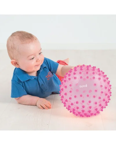 Balle sensorielle rose dès 6 mois Ludi
