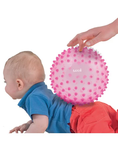 Balle sensorielle rose dès 6 mois Ludi