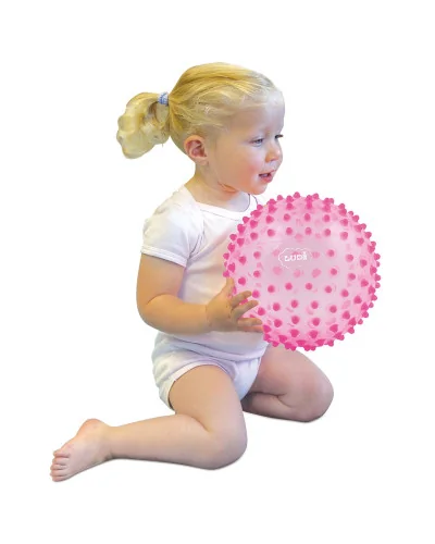 Balle sensorielle rose dès 6 mois Ludi
