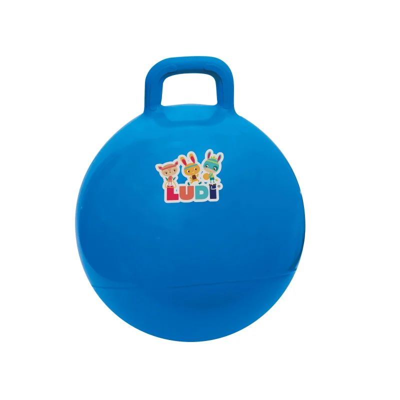 Ballon Sauteur Bleu 45 cm LUDI