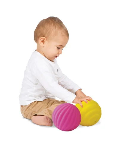Balles sensorielles roses Lot de 3 Ludi