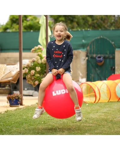 Ballon sauteur xxl rouge ludi