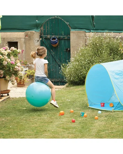 Ballon sauteur XXL bleu pour enfant Ludi