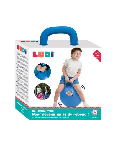Ballon sauteur bleu 45 cm dès 3 ans Ludi