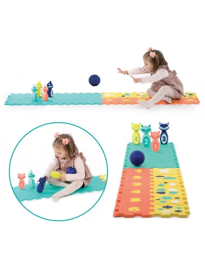 Coffret d’activités tapis quilles et formes Ludi