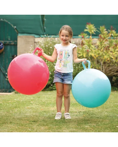 Pelota saltarina XXL azul para niños Ludi