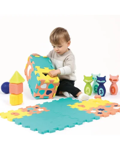 Coffret d’activités tapis quilles et formes Ludi