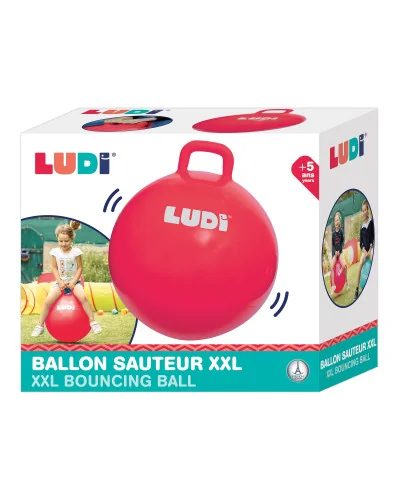 Ballon sauteur xxl rouge ludi