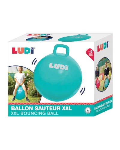 Ballon sauteur XXL bleu pour enfant Ludi