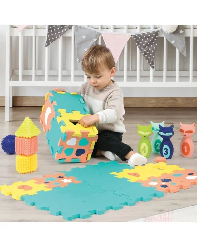 Set de actividades alfombra bolos y formas Ludi