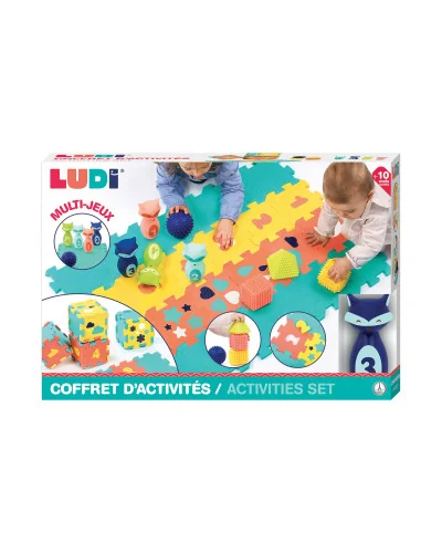 Coffret D'activite Tapis Quille Et Formes Ludi | la maison du bebe