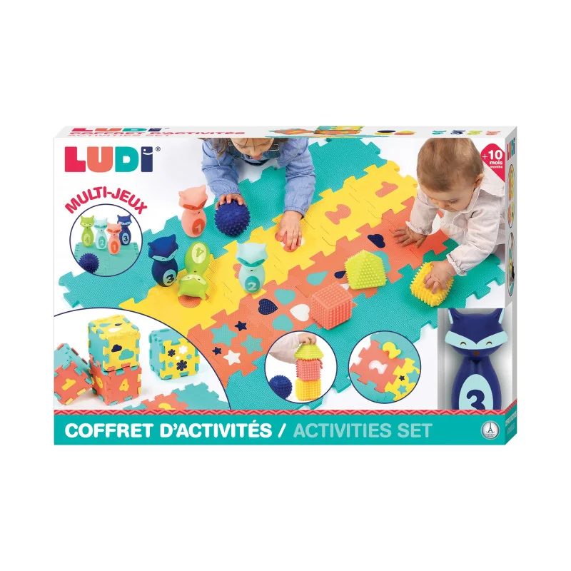 Activity set mat skittles and shapes Ludi Activity set mat skittles and shapes Ludi