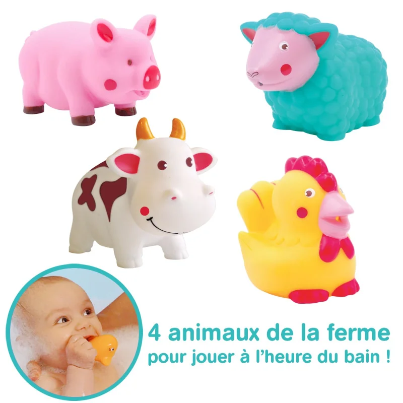 Aspergeurs " Ferme " Jouets de Bain Ludi | la maison du bebe