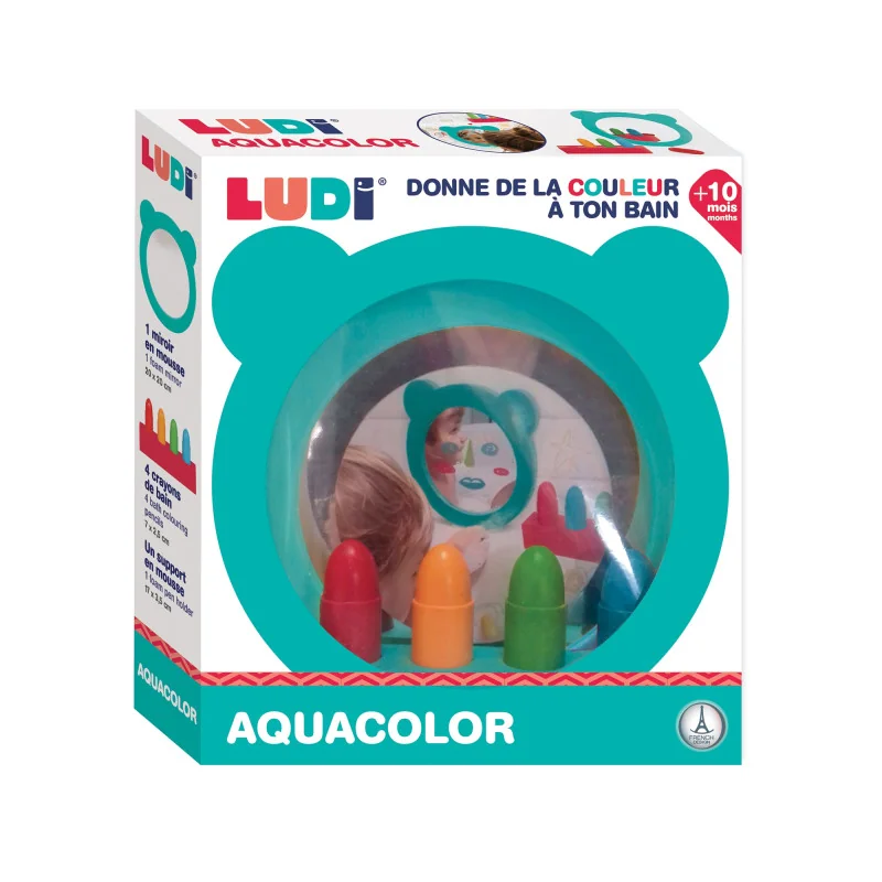 Aquacolor draw-and-wipe bath game Ludi