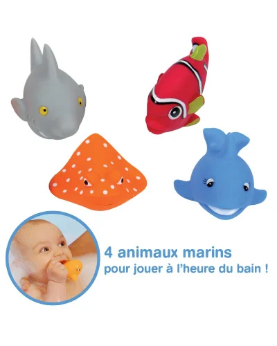 Fish squirters bath toy from 10 months Ludi