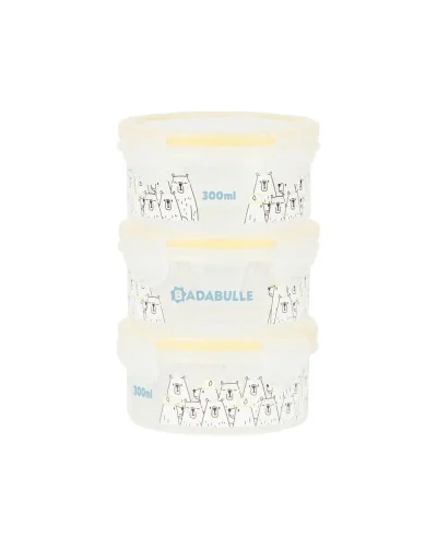 Pots de conservation Maxibox 300 ml, lot de 3, Badabulle
