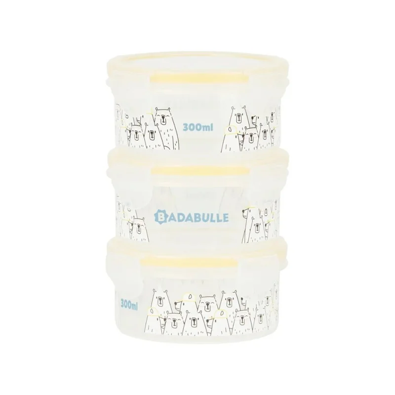 3 pots de conservation Maxibox 300 ml Badabulle | la maison du bebe