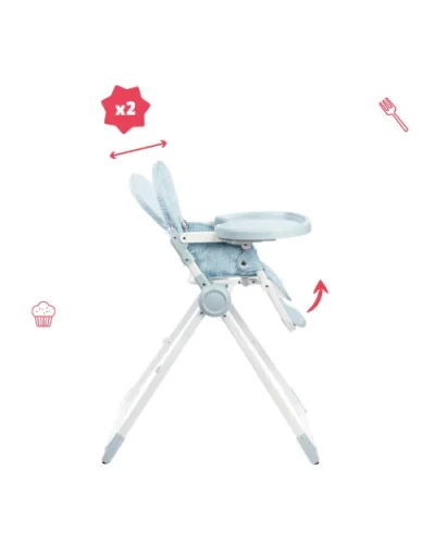 Chaise haute ultra compacte Badabulle