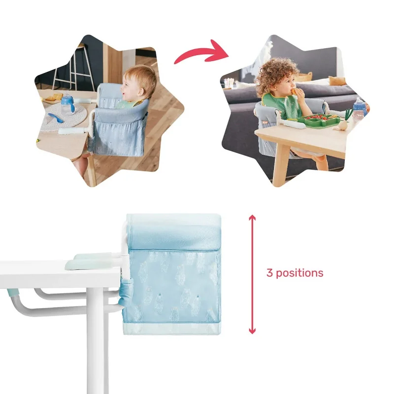 Rehausseur de chaise pliable et transportable Badabulle