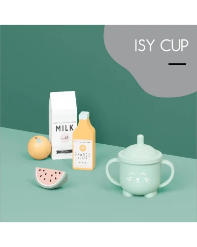 Isy silicone straw cup Fox Babymoov