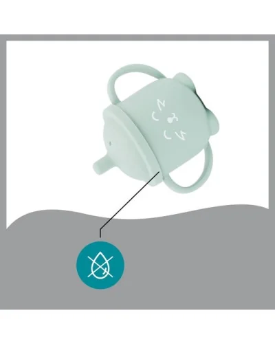 Tasse à paille Isy renard en silicone Babymoov