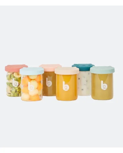 Pots de conservation en verre Isy Bowls 6 x 250 ml Babymoov