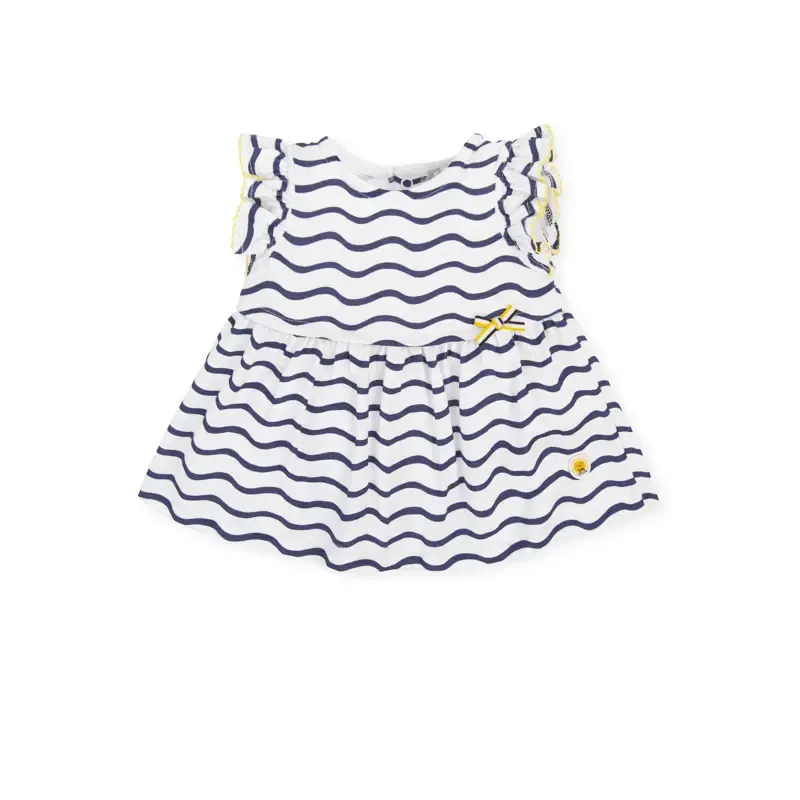 Robe avec une culotte en maille unie blanche