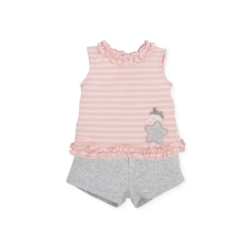 Caballito de Mar girls' sleeveless 2-piece set Tutto Piccolo