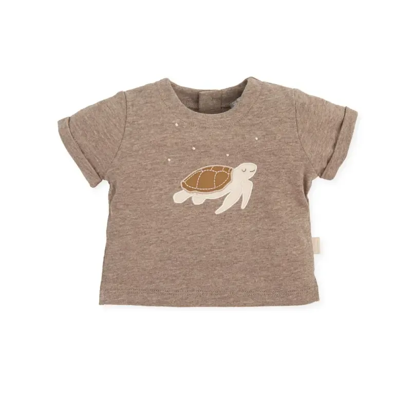 Camiseta manga corta topo bordado tortuga Nemo bebé Tutto Piccolo