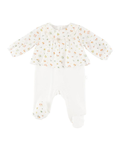 Grenouillère en coton Essentials 3 mois beige Pureté du bébé
