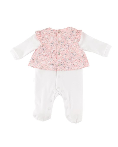 Grenouillère en coton Essentials 263 1 mois blanc Pureté du bébé