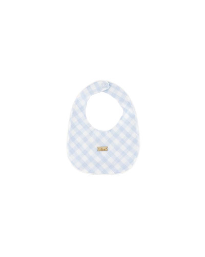 Bavoir Essentials carreaux bleus Pureté du bébé