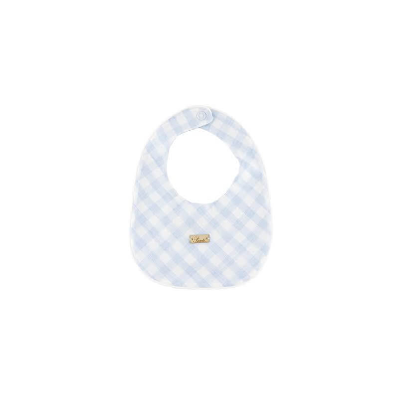 Essentials checked bib blue Pureté du bébé