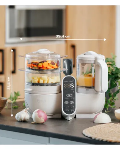 Robot cuiseur vapeur Nutribaby(+) Mineral Beige Babymoov