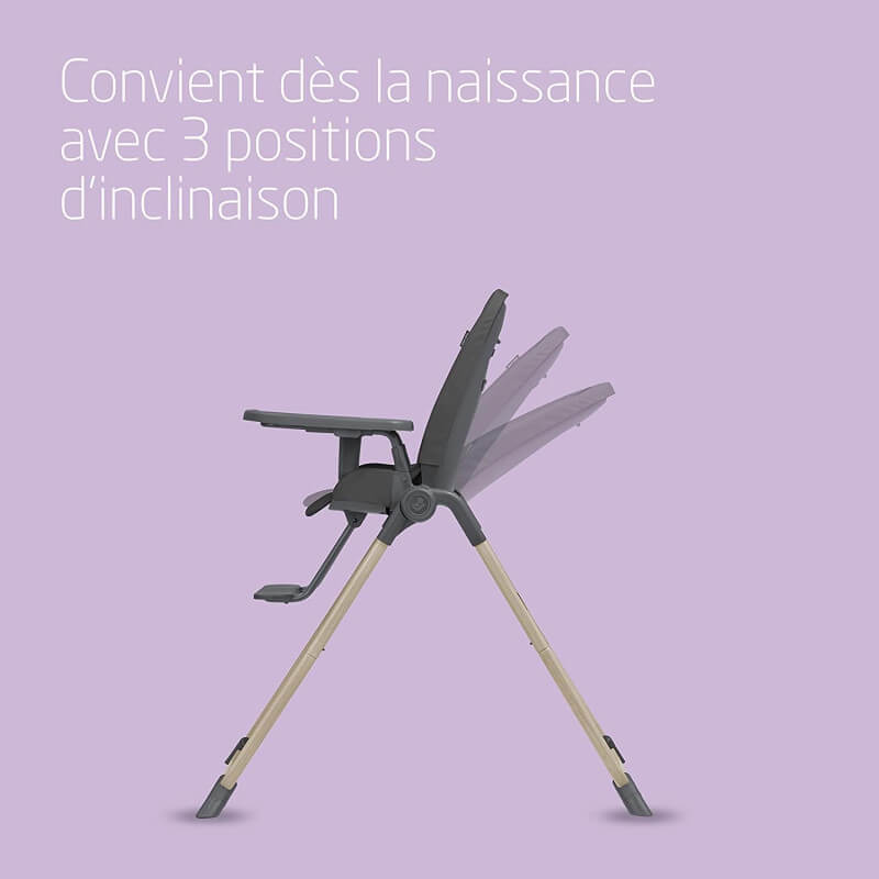 Chaise haute ava beyond graphite Maxi-cosi | la maison du bebe