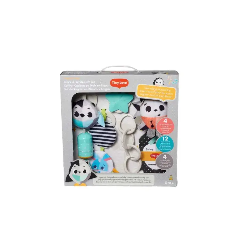 Coffret cadeau jouets Black and White Tiny Love