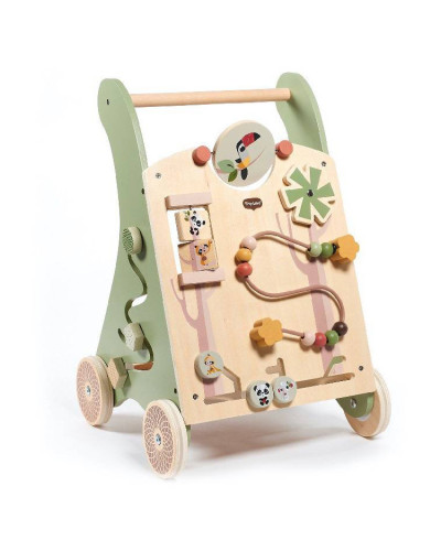 Boho Chic wooden activity push walker Tiny Love
