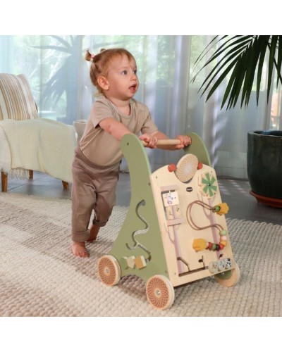 Trotteur pousseur en bois à activités Boho Chic Tiny Love